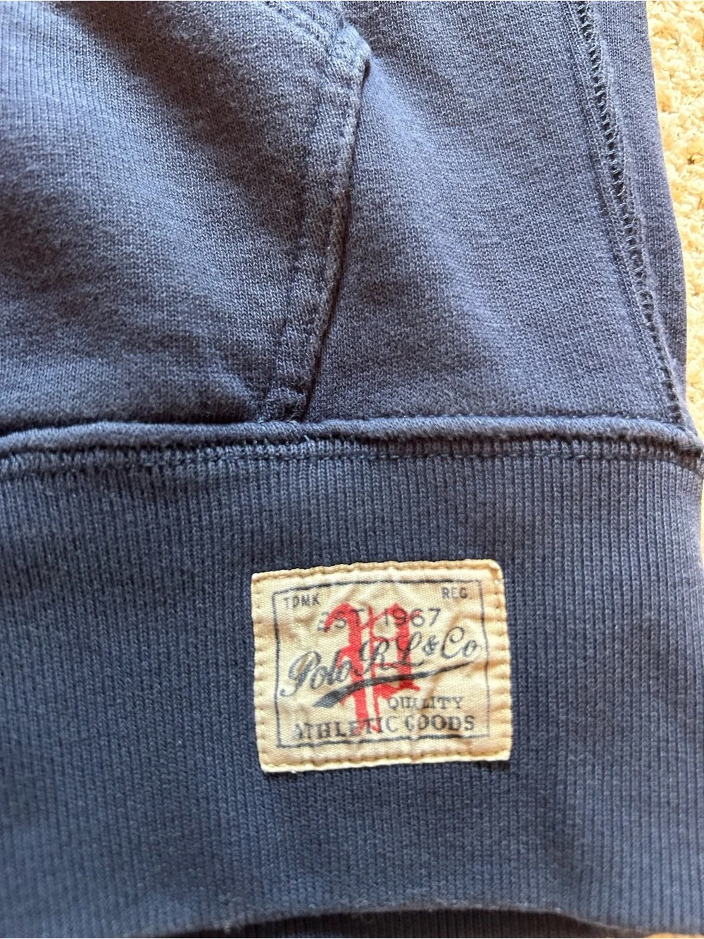 Large Polo Ralph Lauren Polo 67 U.S.A Navy Hoodie